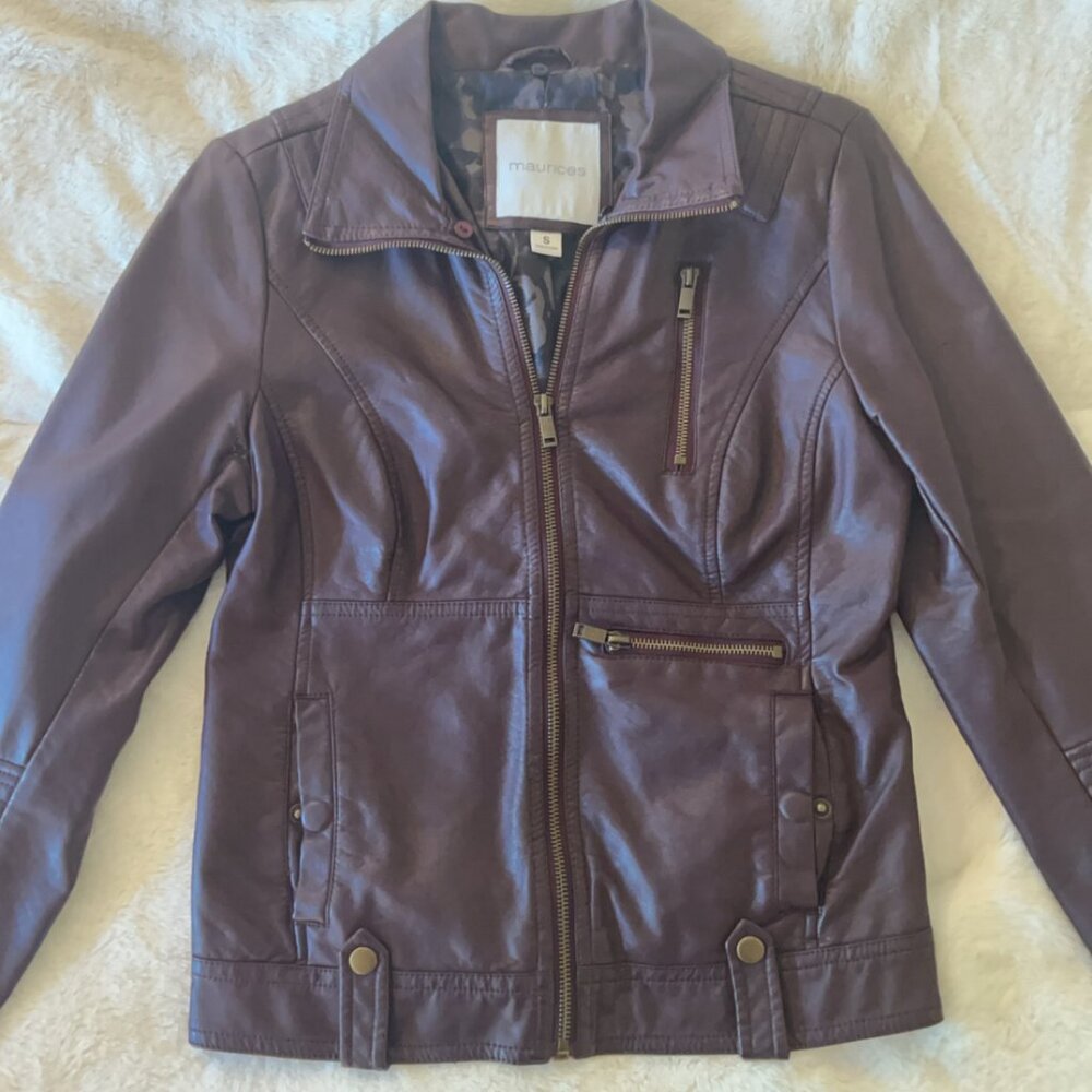 Maurices Leather Biker Jacket - Size Small